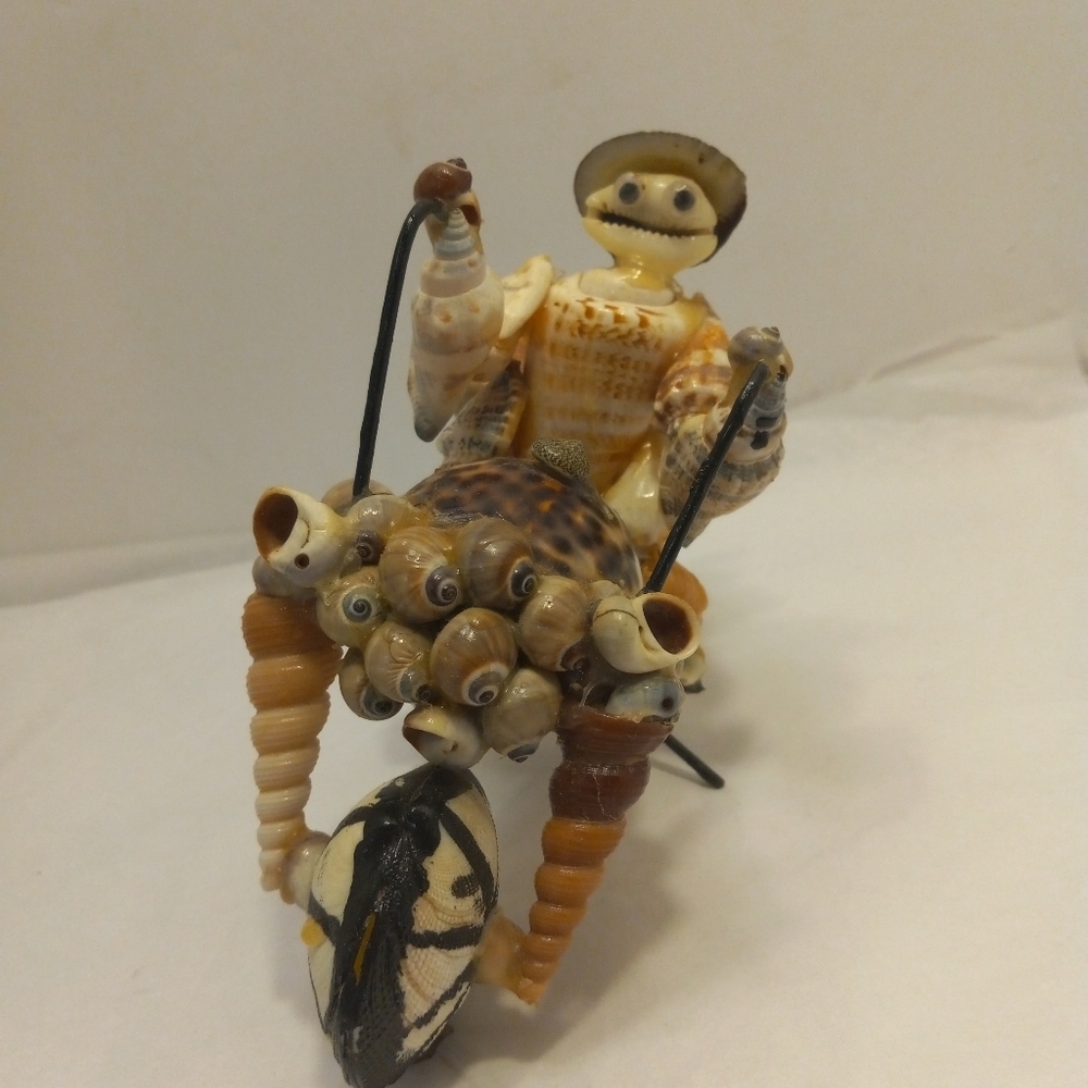 HANDMADE Harley Motorcycle Shells Vintage Collectible